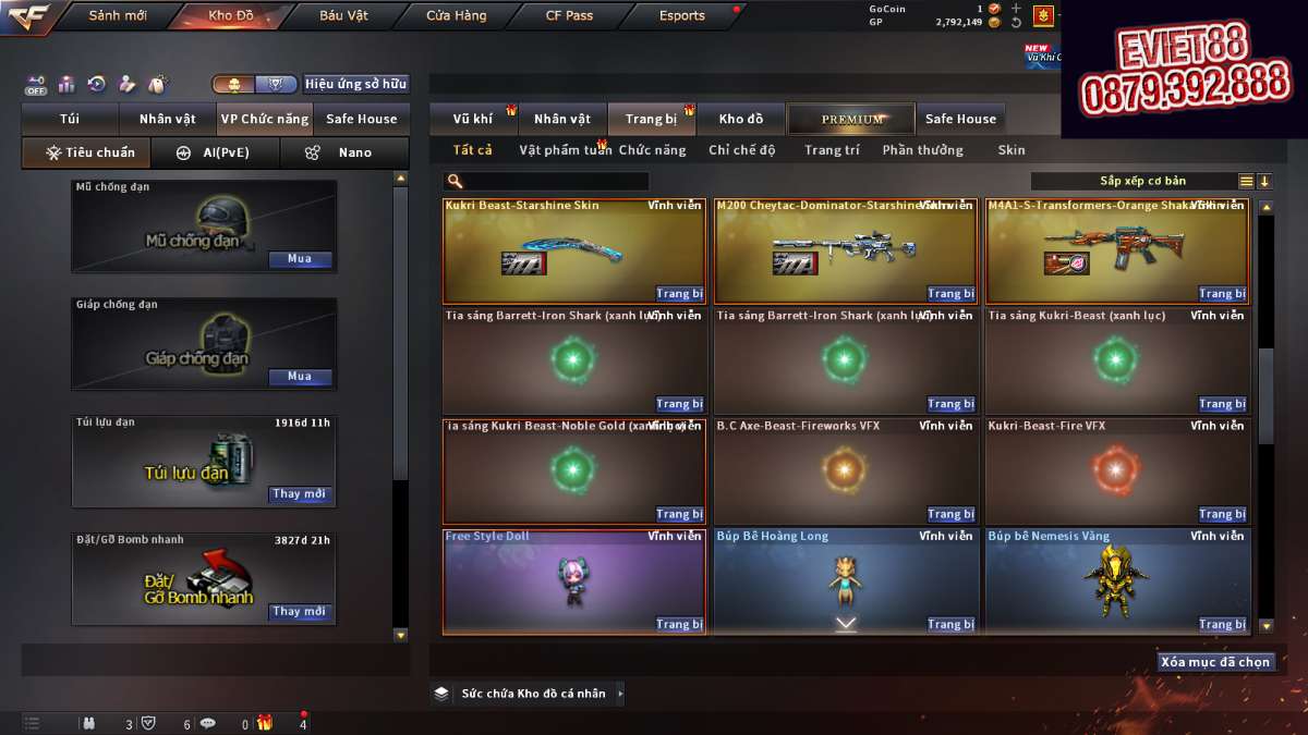 shop acc cf uy tin gia re